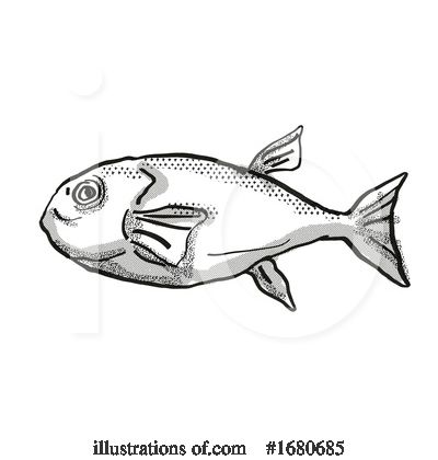 Royalty-Free (RF) Fish Clipart Illustration by patrimonio - Stock Sample #1680685