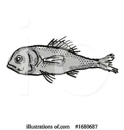 Royalty-Free (RF) Fish Clipart Illustration by patrimonio - Stock Sample #1680687