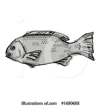 Royalty-Free (RF) Fish Clipart Illustration by patrimonio - Stock Sample #1680688