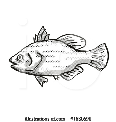 Royalty-Free (RF) Fish Clipart Illustration by patrimonio - Stock Sample #1680690