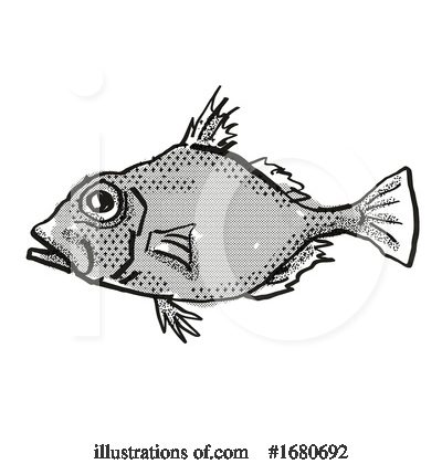 Royalty-Free (RF) Fish Clipart Illustration by patrimonio - Stock Sample #1680692