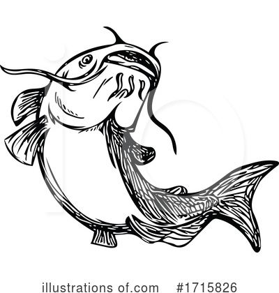 Royalty-Free (RF) Fish Clipart Illustration by patrimonio - Stock Sample #1715826
