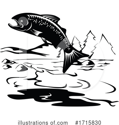Royalty-Free (RF) Fish Clipart Illustration by patrimonio - Stock Sample #1715830