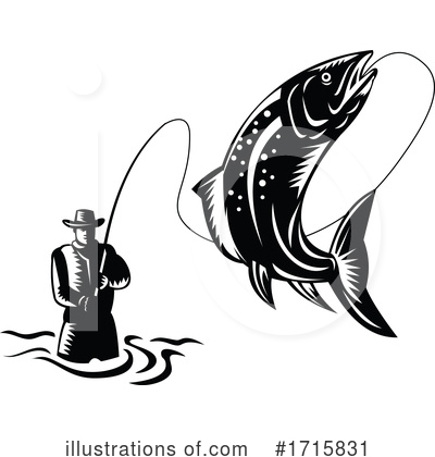 Royalty-Free (RF) Fish Clipart Illustration by patrimonio - Stock Sample #1715831