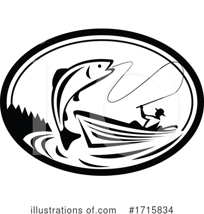 Fly Fishing Clipart #1715834 by patrimonio