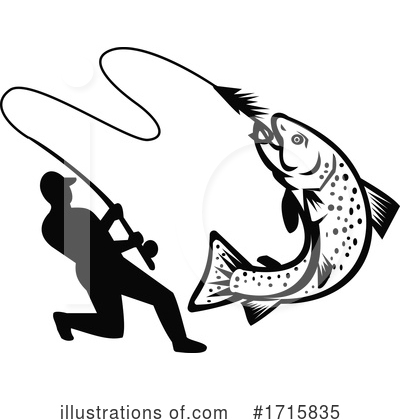 Fly Fishing Clipart #1715835 by patrimonio