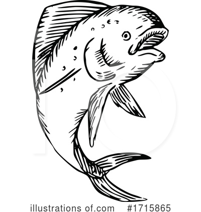 Dolphin Fish Clipart #1715865 by patrimonio