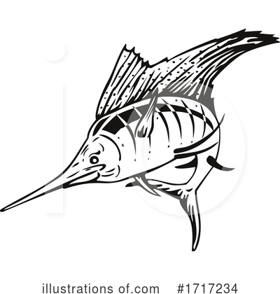 Royalty-Free (RF) Fish Clipart Illustration by patrimonio - Stock Sample #1717234