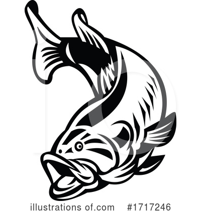 Royalty-Free (RF) Fish Clipart Illustration by patrimonio - Stock Sample #1717246