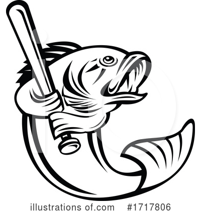 Royalty-Free (RF) Fish Clipart Illustration by patrimonio - Stock Sample #1717806