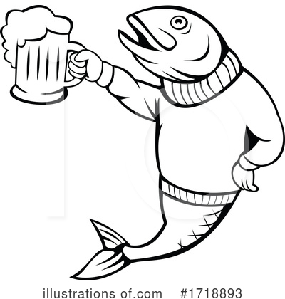 Royalty-Free (RF) Fish Clipart Illustration by patrimonio - Stock Sample #1718893
