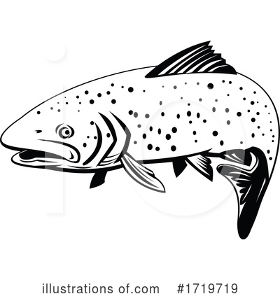 Royalty-Free (RF) Fish Clipart Illustration by patrimonio - Stock Sample #1719719