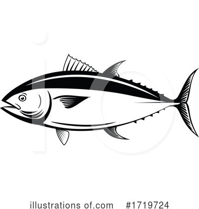 Royalty-Free (RF) Fish Clipart Illustration by patrimonio - Stock Sample #1719724
