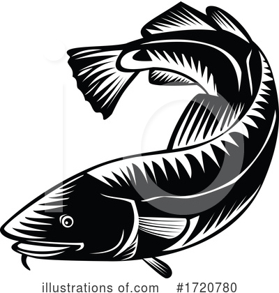 Royalty-Free (RF) Fish Clipart Illustration by patrimonio - Stock Sample #1720780