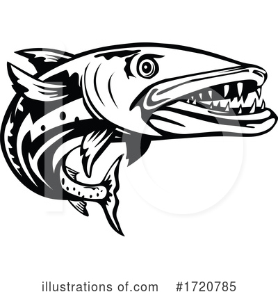Royalty-Free (RF) Fish Clipart Illustration by patrimonio - Stock Sample #1720785