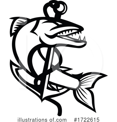 Royalty-Free (RF) Fish Clipart Illustration by patrimonio - Stock Sample #1722615