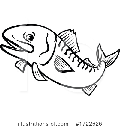 Royalty-Free (RF) Fish Clipart Illustration by patrimonio - Stock Sample #1722626