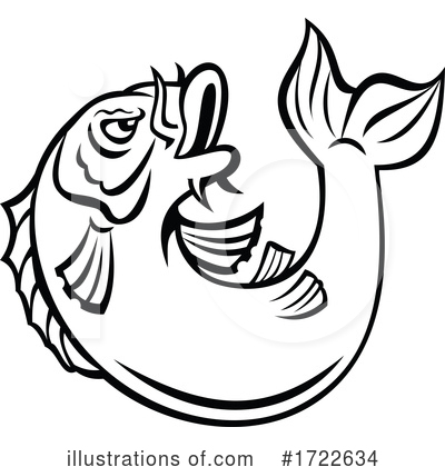Royalty-Free (RF) Fish Clipart Illustration by patrimonio - Stock Sample #1722634