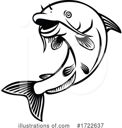 Royalty-Free (RF) Fish Clipart Illustration by patrimonio - Stock Sample #1722637