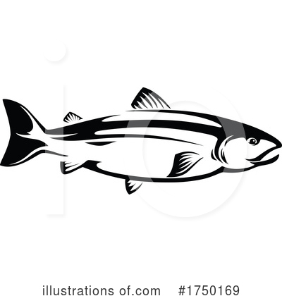 Salmon Clipart #1750169 by Vector Tradition SM