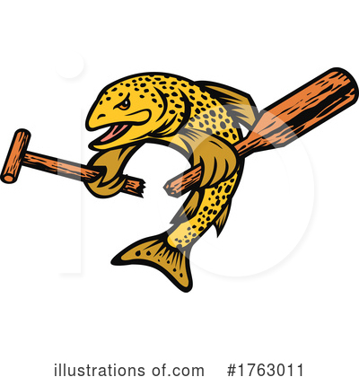 Royalty-Free (RF) Fish Clipart Illustration by patrimonio - Stock Sample #1763011