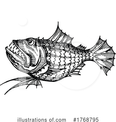 Royalty-Free (RF) Fish Clipart Illustration by Vector Tradition SM - Stock Sample #1768795