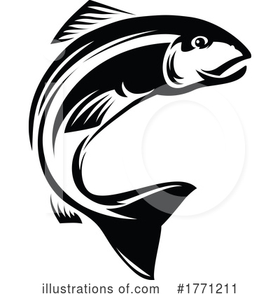 Salmon Clipart #1771211 by Vector Tradition SM