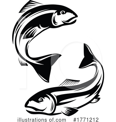 Salmon Clipart #1771212 by Vector Tradition SM