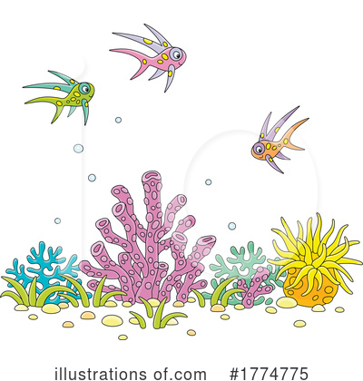 Sea Anemone Clipart #1774775 by Alex Bannykh