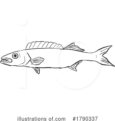 Royalty-Free (RF) Fish Clipart Illustration by patrimonio - Stock Sample #1790337