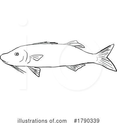 Royalty-Free (RF) Fish Clipart Illustration by patrimonio - Stock Sample #1790339