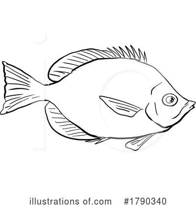 Royalty-Free (RF) Fish Clipart Illustration by patrimonio - Stock Sample #1790340