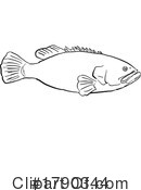 Fish Clipart #1790344 by patrimonio