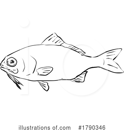 Royalty-Free (RF) Fish Clipart Illustration by patrimonio - Stock Sample #1790346