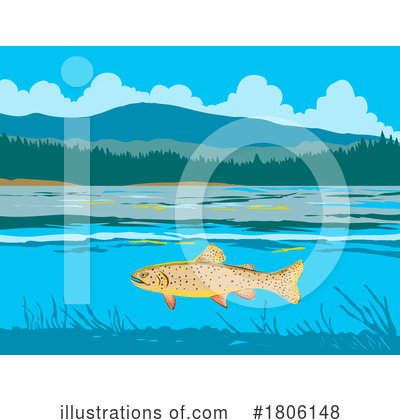 Royalty-Free (RF) Fish Clipart Illustration by patrimonio - Stock Sample #1806148