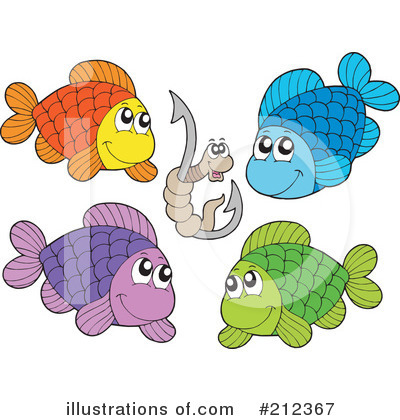 Royalty-Free (RF) Fish Clipart Illustration by visekart - Stock Sample #212367