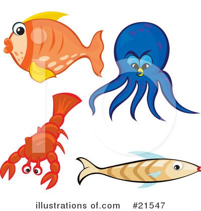 Royalty-Free (RF) Fish Clipart Illustration by Paulo Resende - Stock Sample #21547