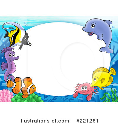 Royalty-Free (RF) Fish Clipart Illustration by visekart - Stock Sample #221261