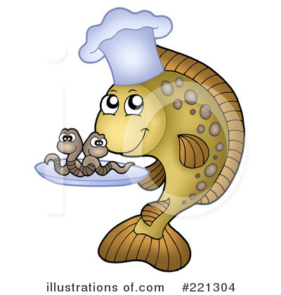 Royalty-Free (RF) Fish Clipart Illustration by visekart - Stock Sample #221304