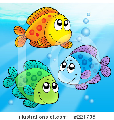 Royalty-Free (RF) Fish Clipart Illustration by visekart - Stock Sample #221795
