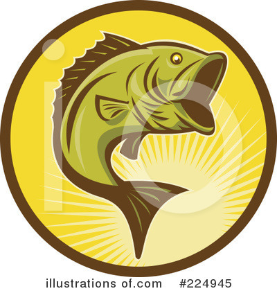 Royalty-Free (RF) Fish Clipart Illustration by patrimonio - Stock Sample #224945