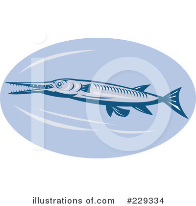 Royalty-Free (RF) Fish Clipart Illustration by patrimonio - Stock Sample #229334