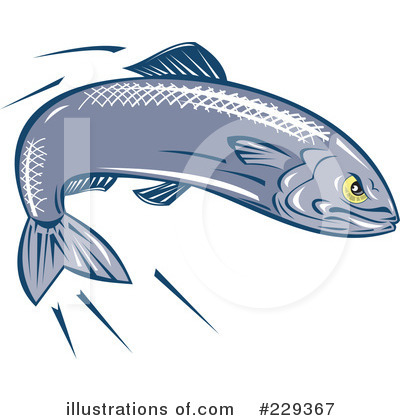 Royalty-Free (RF) Fish Clipart Illustration by patrimonio - Stock Sample #229367