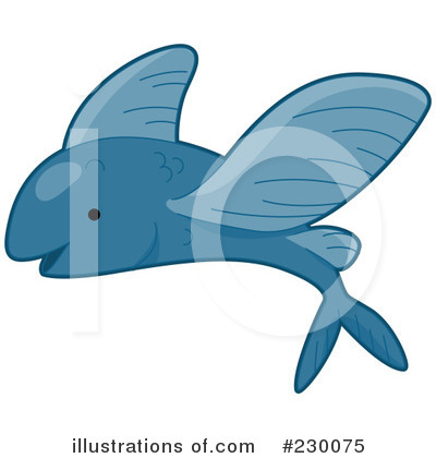 Flying Fish Clipart #230075 by BNP Design Studio