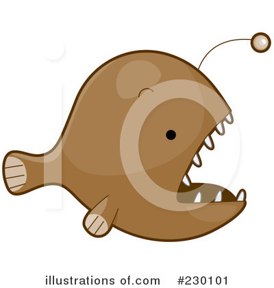 Angler Fish Clipart #230101 by BNP Design Studio