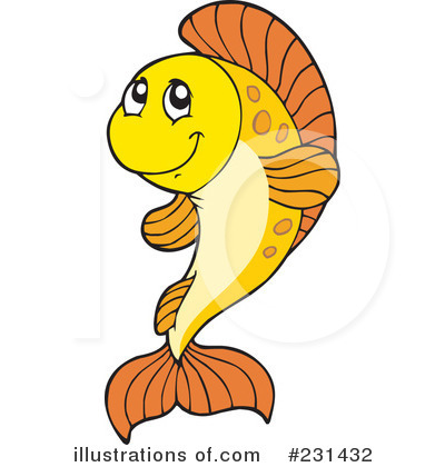Royalty-Free (RF) Fish Clipart Illustration by visekart - Stock Sample #231432