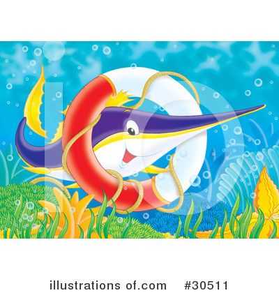 Royalty-Free (RF) Fish Clipart Illustration by Alex Bannykh - Stock Sample #30511