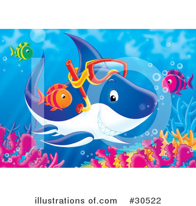 Royalty-Free (RF) Fish Clipart Illustration by Alex Bannykh - Stock Sample #30522