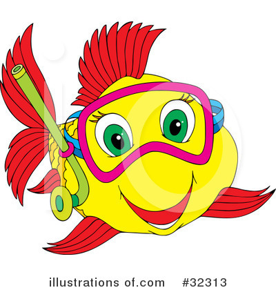 Royalty-Free (RF) Fish Clipart Illustration by Alex Bannykh - Stock Sample #32313