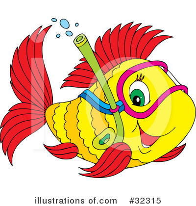 Royalty-Free (RF) Fish Clipart Illustration by Alex Bannykh - Stock Sample #32315